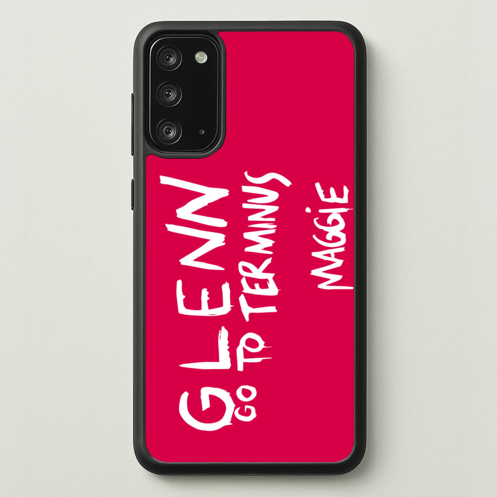 Message For Glenn - TWD - The Walking Dead Phone Case for Galaxy Note 20