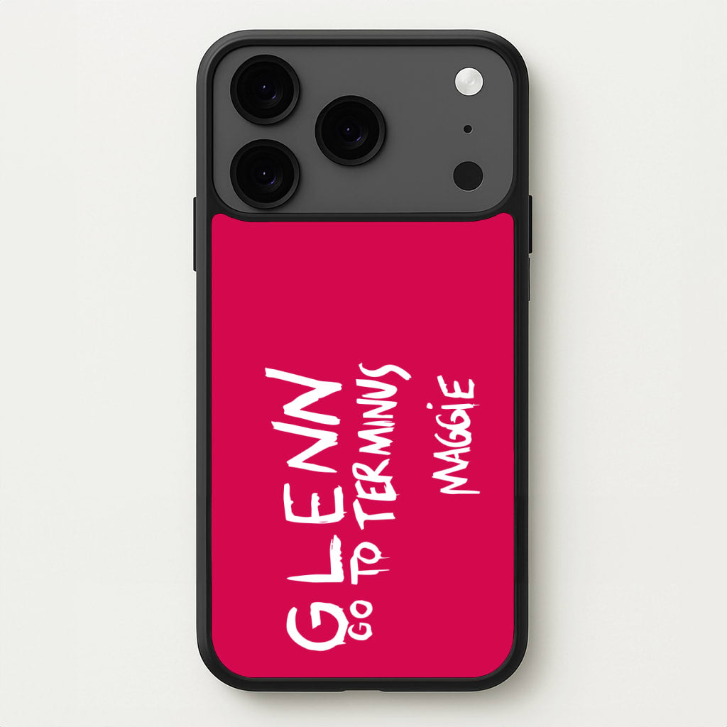 Message For Glenn - TWD Phone Case for iPhone 17 Pro