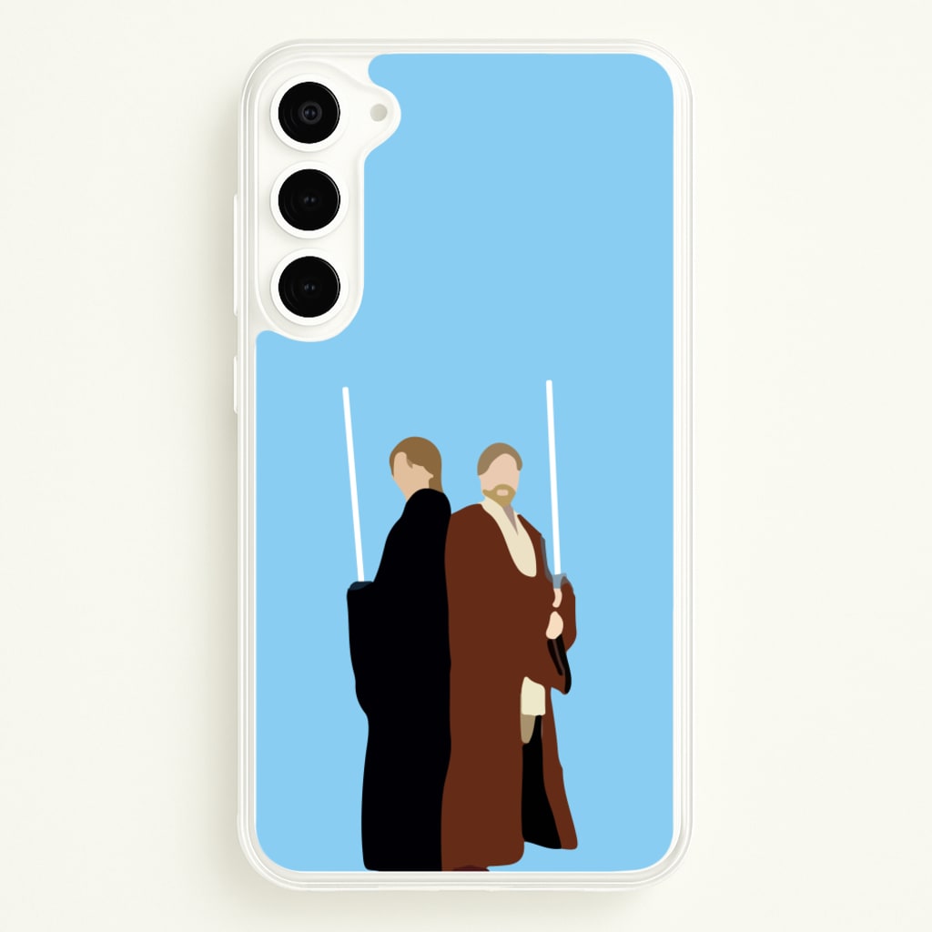 Skywalker and Kenobi - Star Wars Phone Case for Galaxy S23