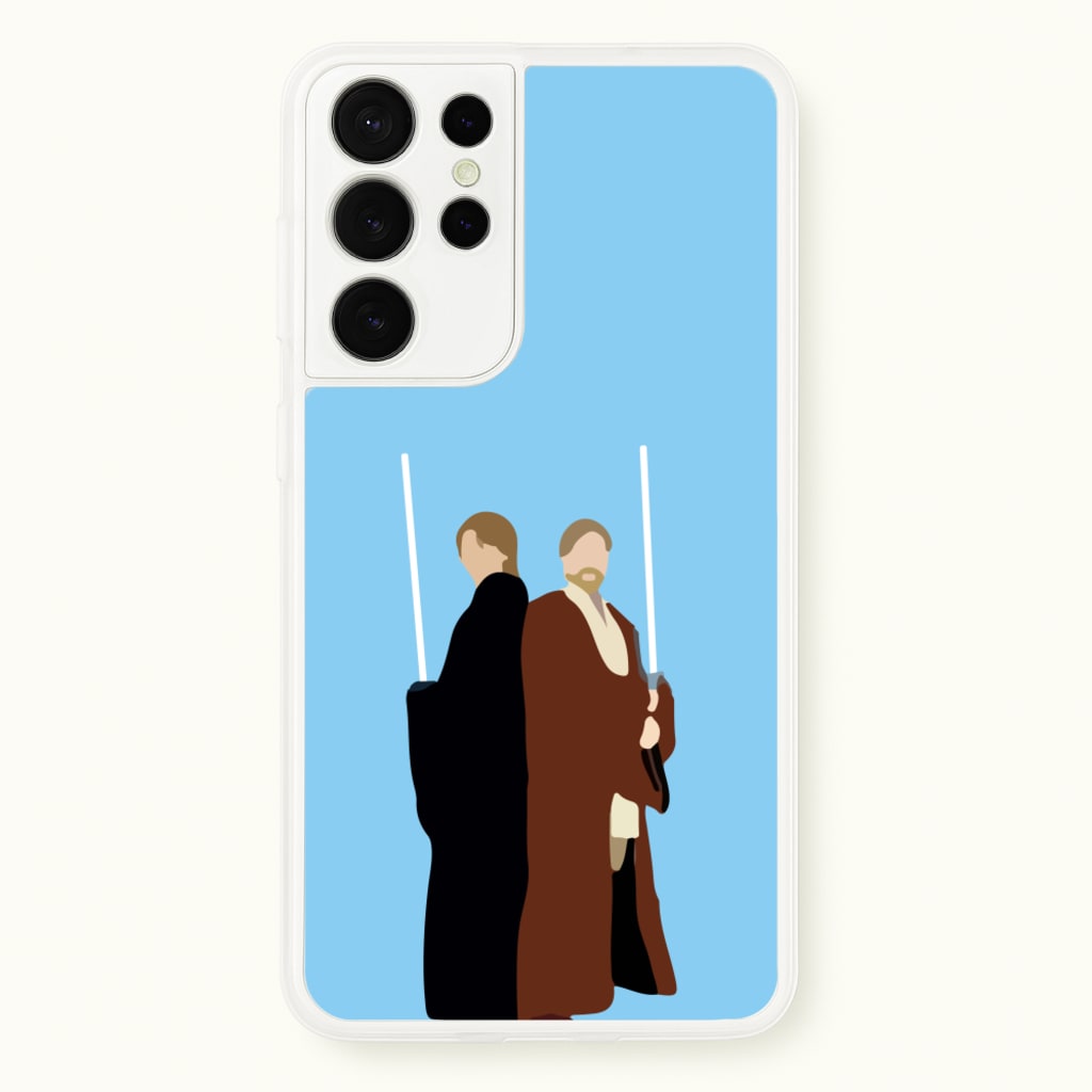 Skywalker and Kenobi - Star Wars Phone Case for Galaxy S21 Ultra