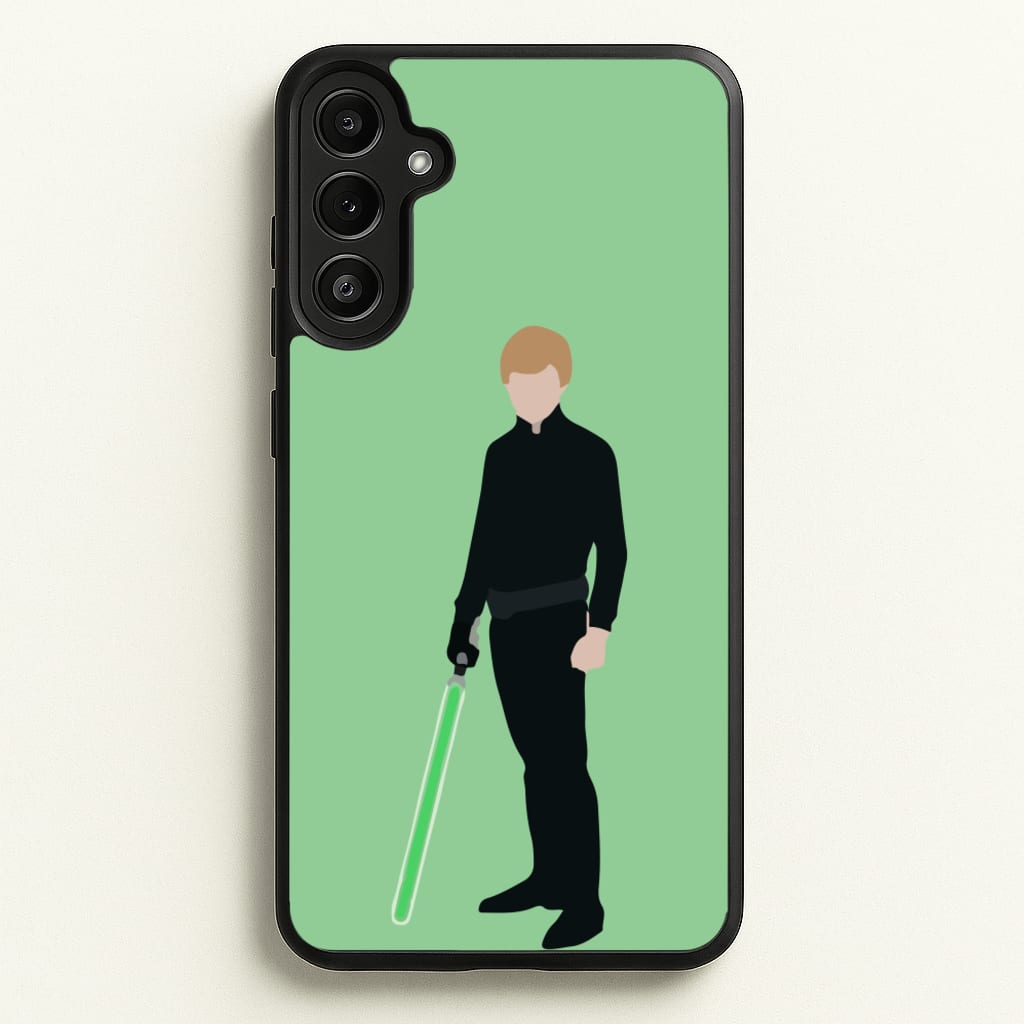 Skywalker Green Lightsaber - Star Wars Phone Case for Galaxy A34