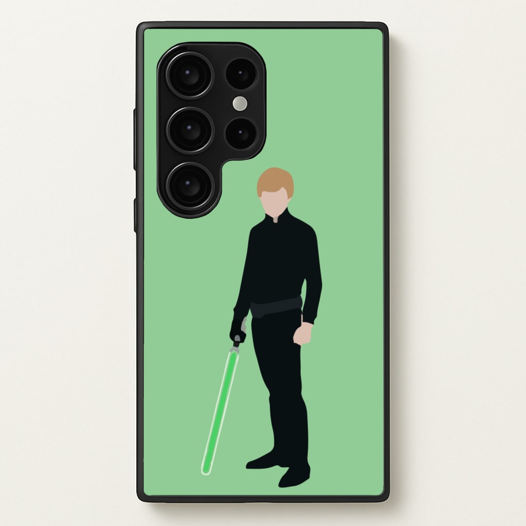 Skywalker Green Lightsaber - Star Wars Phone Case for Galaxy S24 Ultra