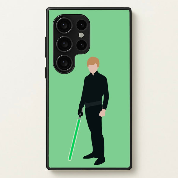 Skywalker Green Lightsaber - Star Wars Phone Case for Galaxy S24 Ultra