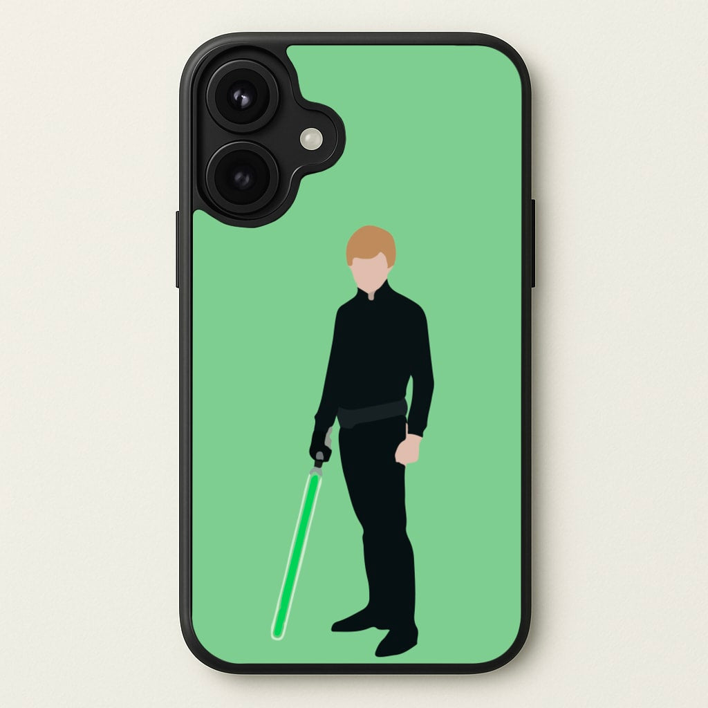 Skywalker Green Lightsaber Phone Case for iPhone 17