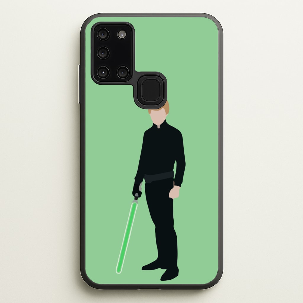 Skywalker Green Lightsaber  - Star Wars Phone Case for Galaxy A21s