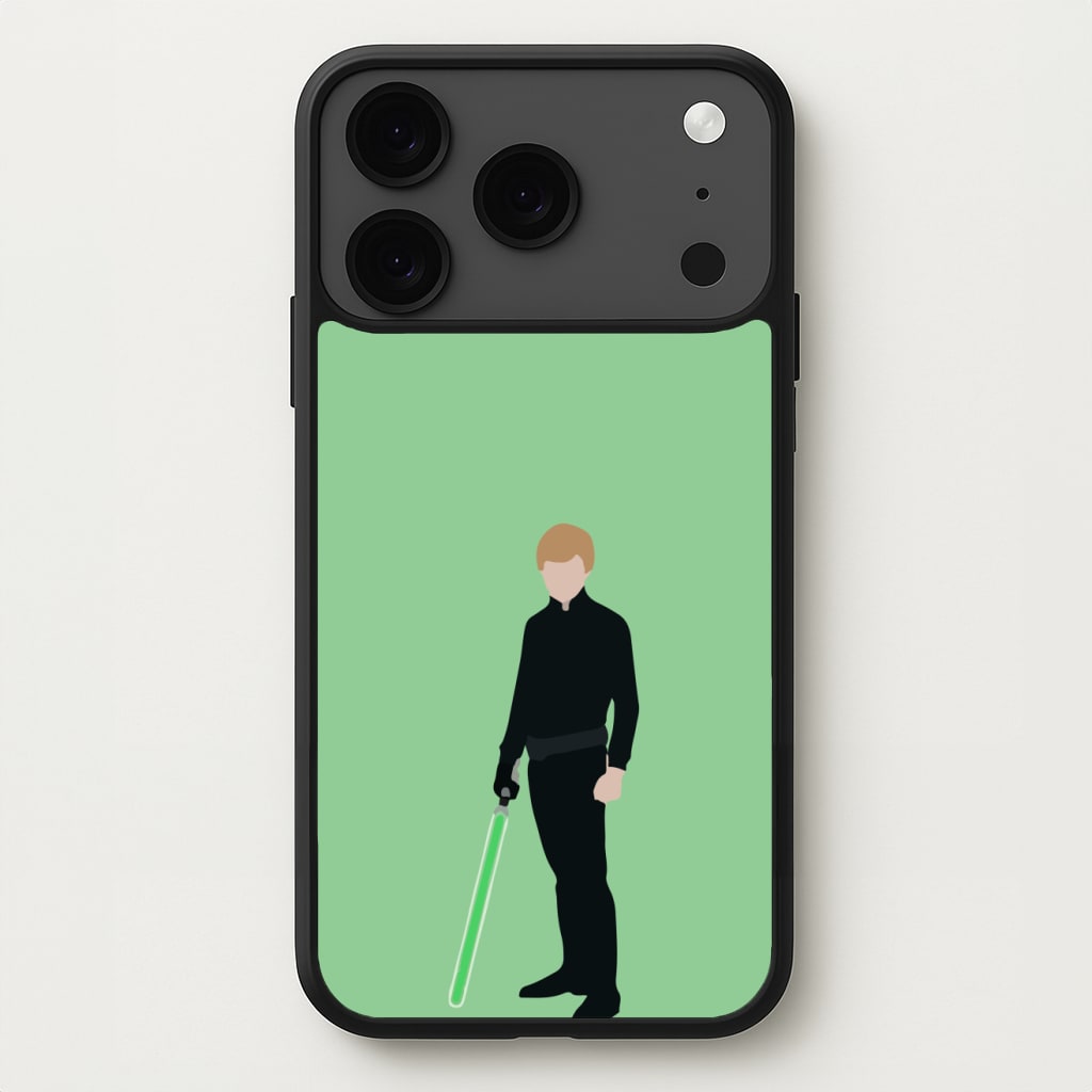 Skywalker Green Lightsaber Phone Case for iPhone 17 Pro Max