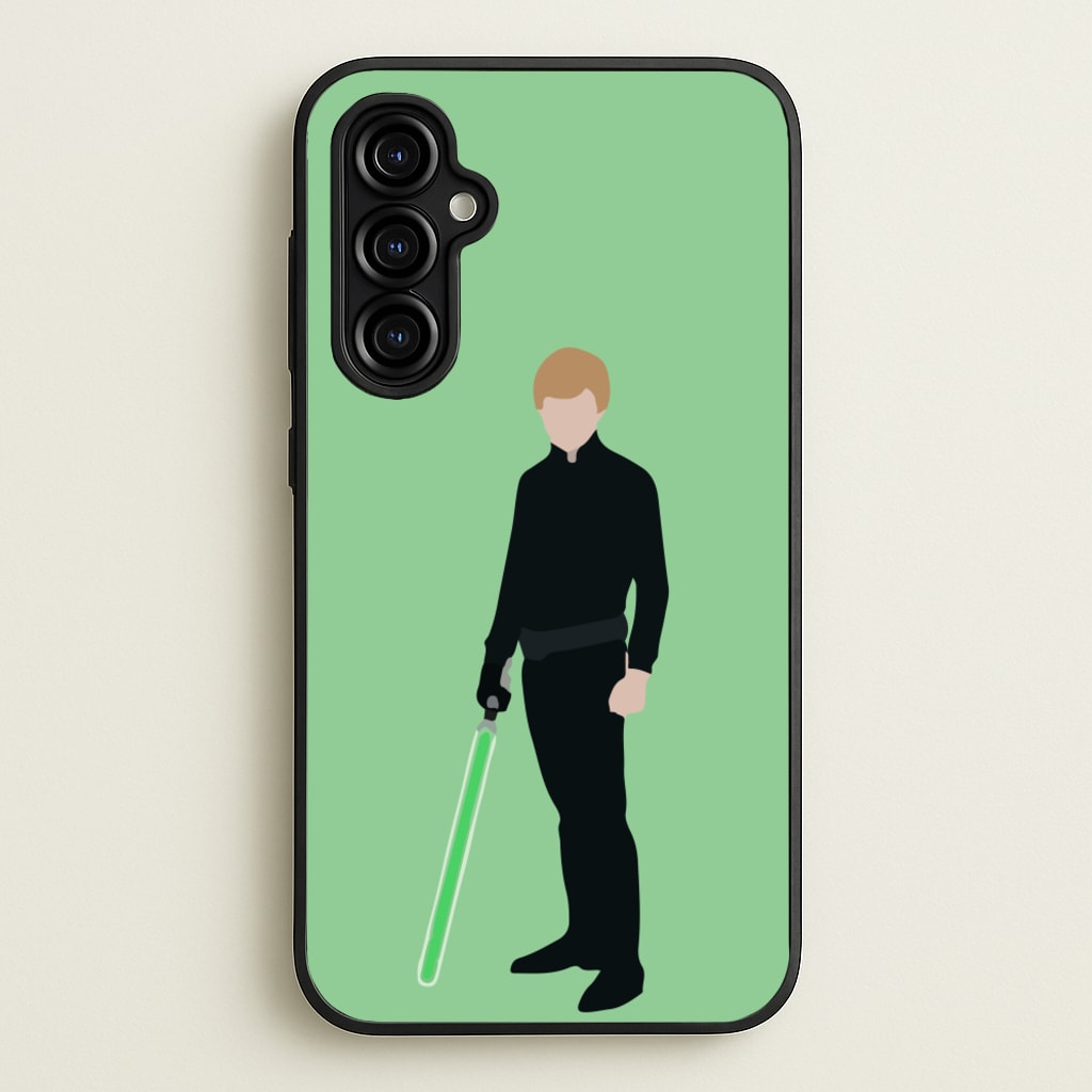 Skywalker Green Lightsaber - Star Wars Phone Case for Galaxy A54