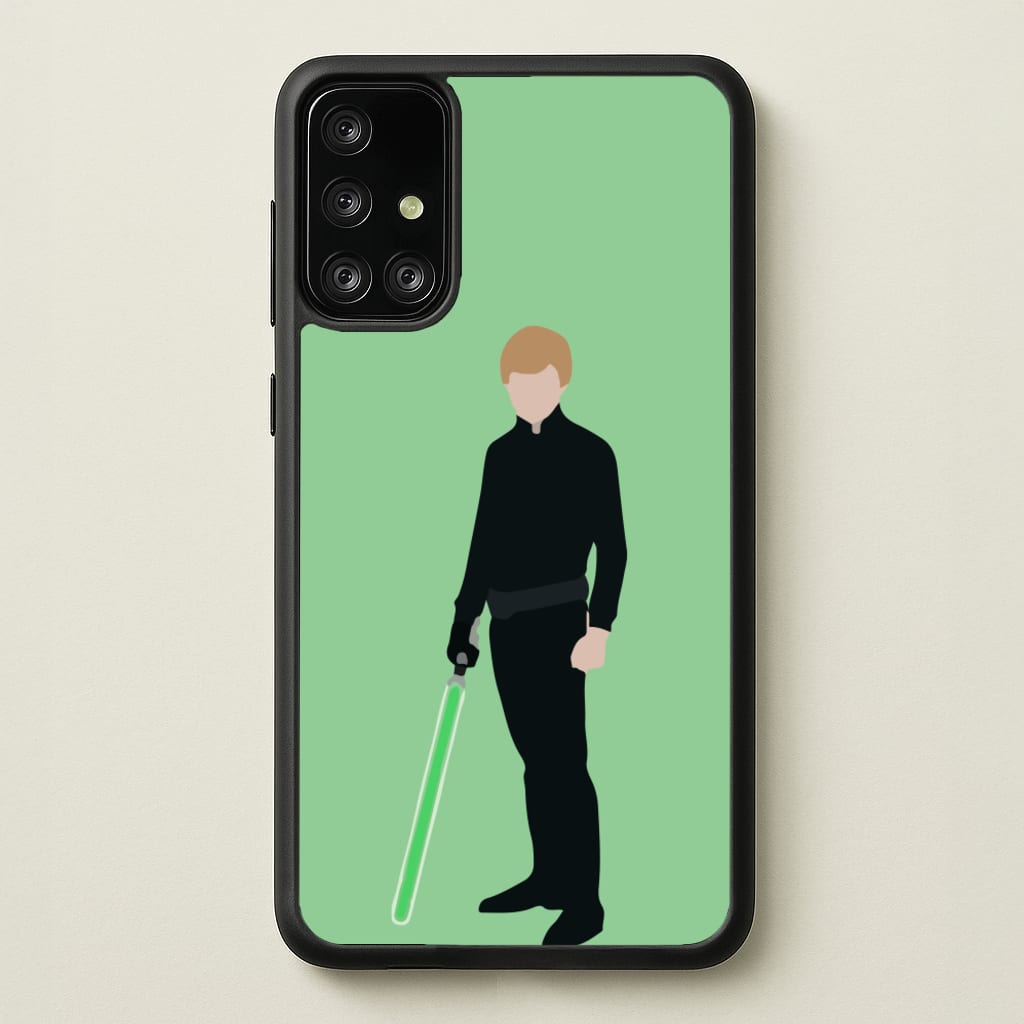 Skywalker Green Lightsaber - Star Wars Phone Case for Galaxy A71