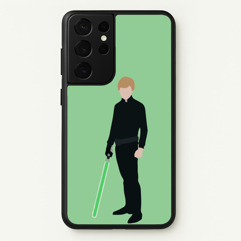 Skywalker Green Lightsaber - Star Wars Phone Case for Galaxy S21 Ultra
