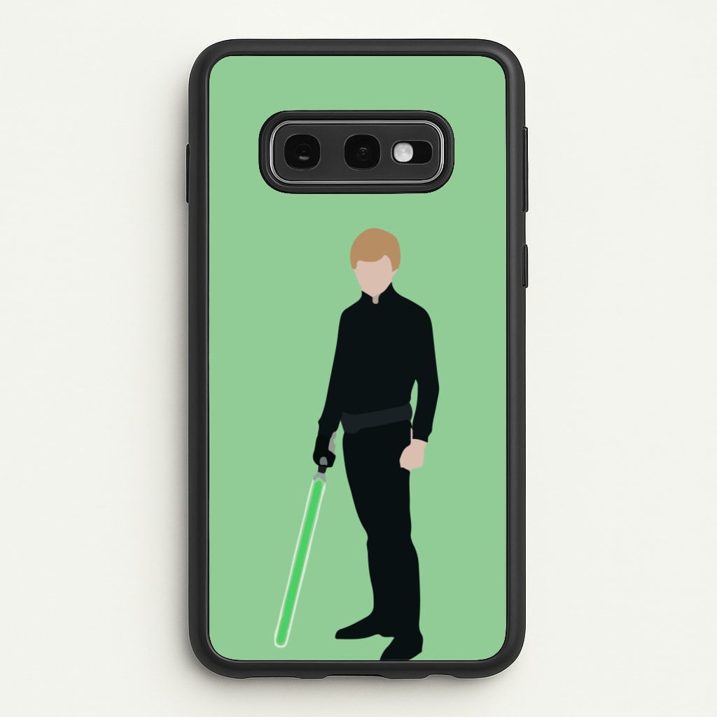 Skywalker Green Lightsaber  - Star Wars Phone Case for Galaxy S10e