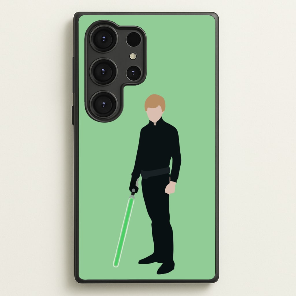 Skywalker Green Lightsaber - Star Wars Phone Case for Galaxy S25 Ultra