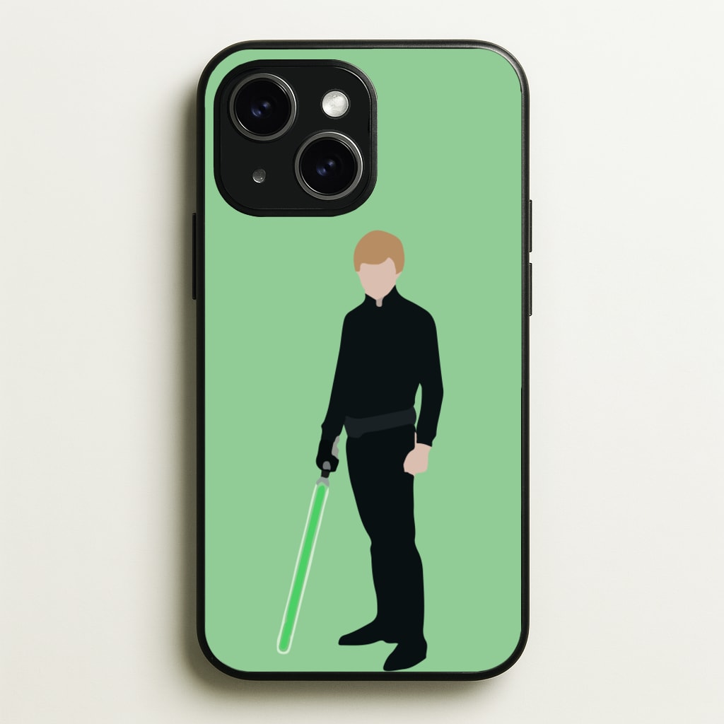 Skywalker Green Lightsaber  - Star Wars Phone Case for iPhone 15