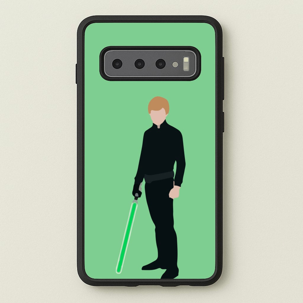 Skywalker Green Lightsaber - Star Wars Phone Case for Galaxy S10