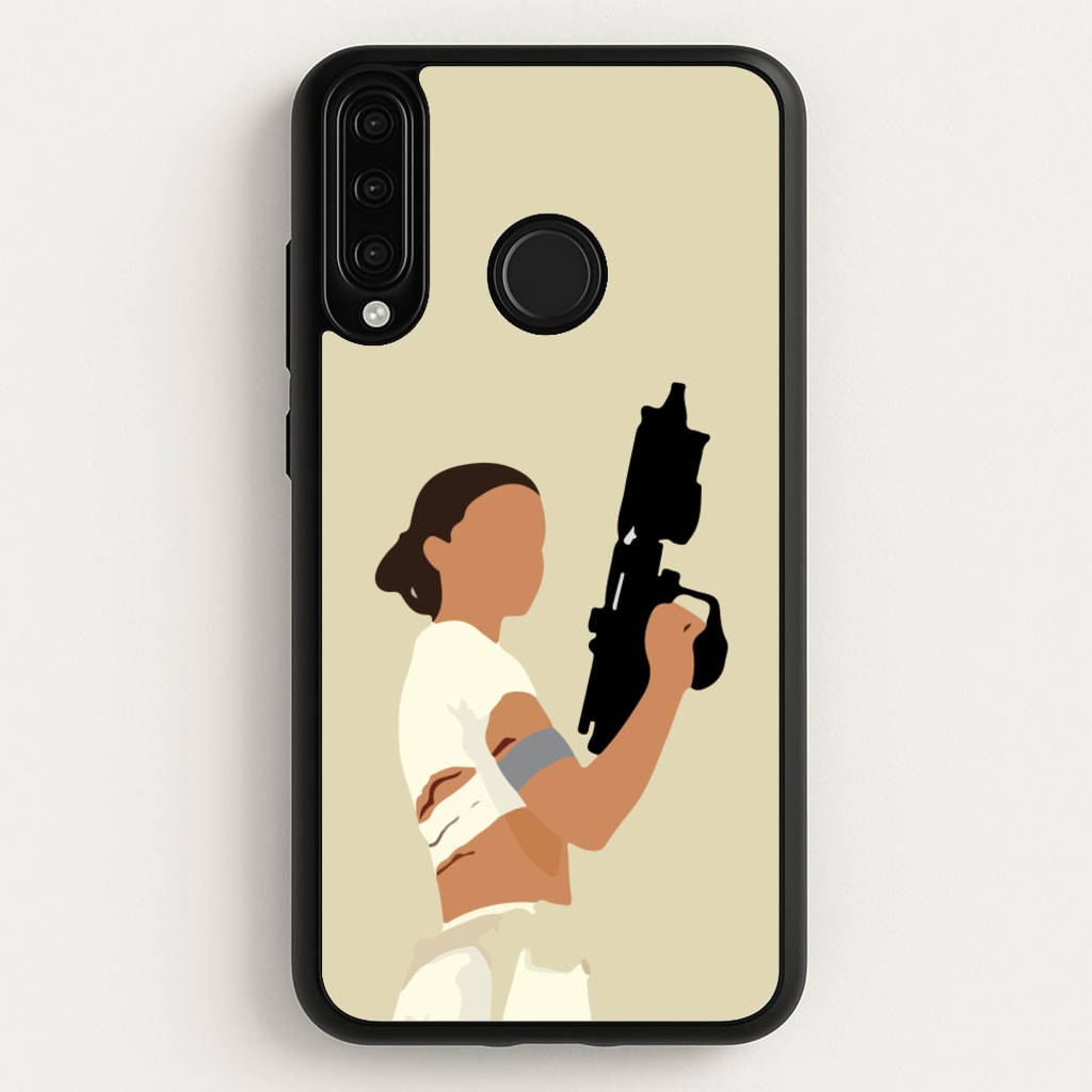 Leia With Gun - Star Wars Phone Case for Huawei P30 Lite