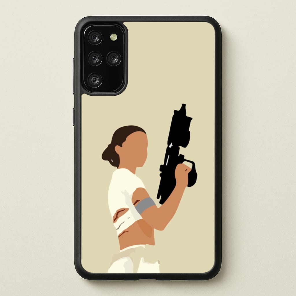 Leia With Gun - Star Wars Phone Case for Galaxy S20 Plus