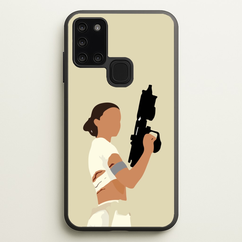 Leia With Gun - Star Wars Phone Case for Galaxy A21s