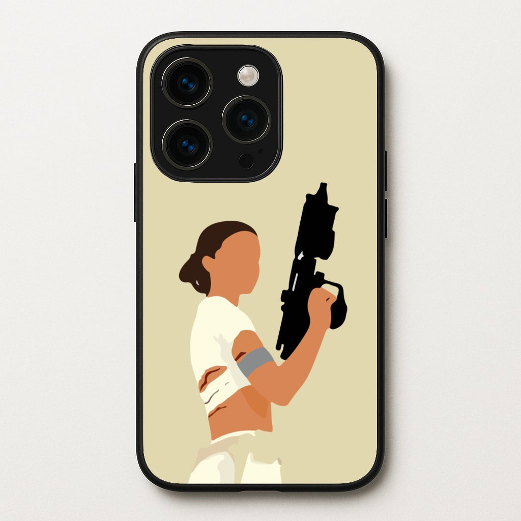 Leia With Gun - Star Wars Phone Case for iPhone 15 Pro