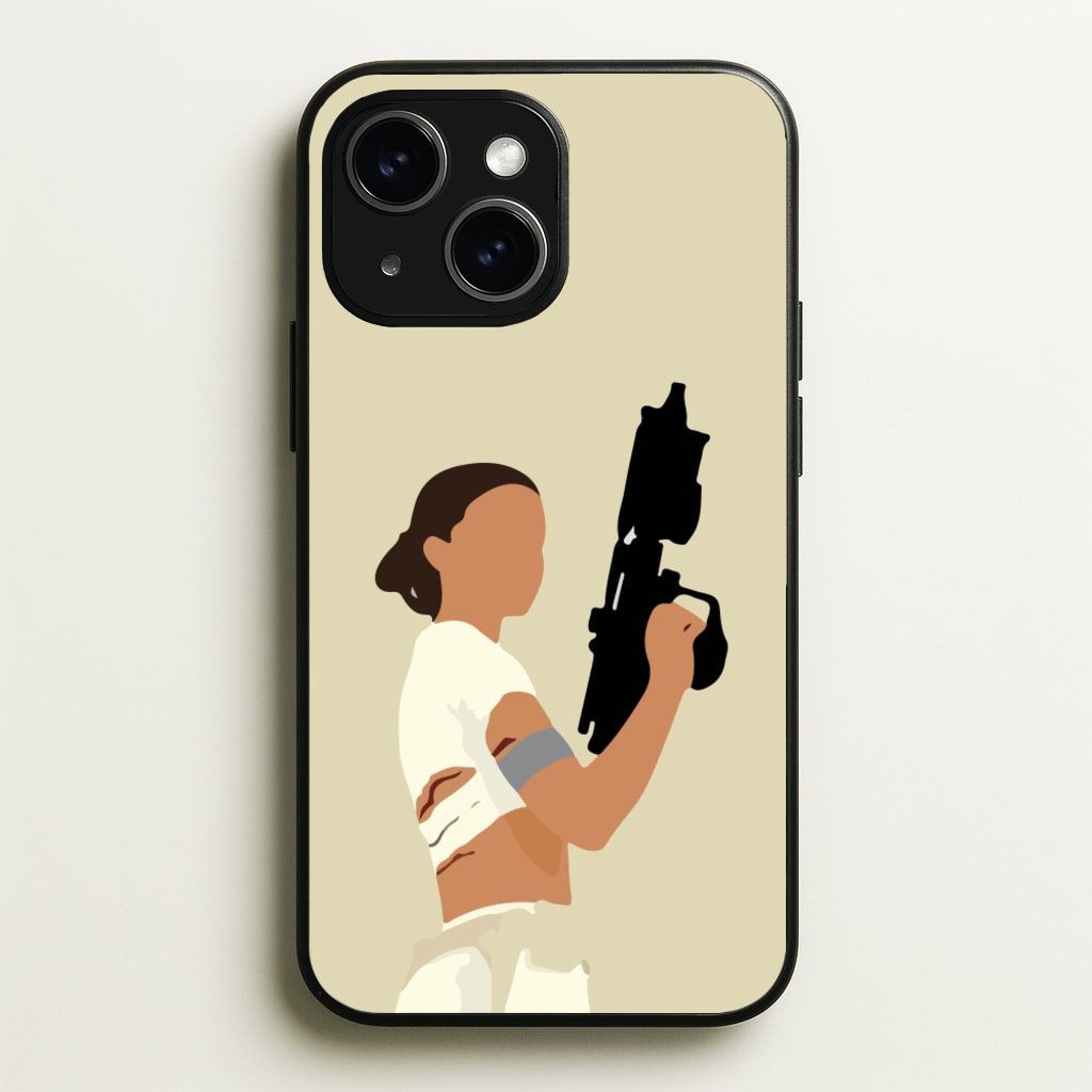 Leia With Gun - Star Wars Phone Case for iPhone 15
