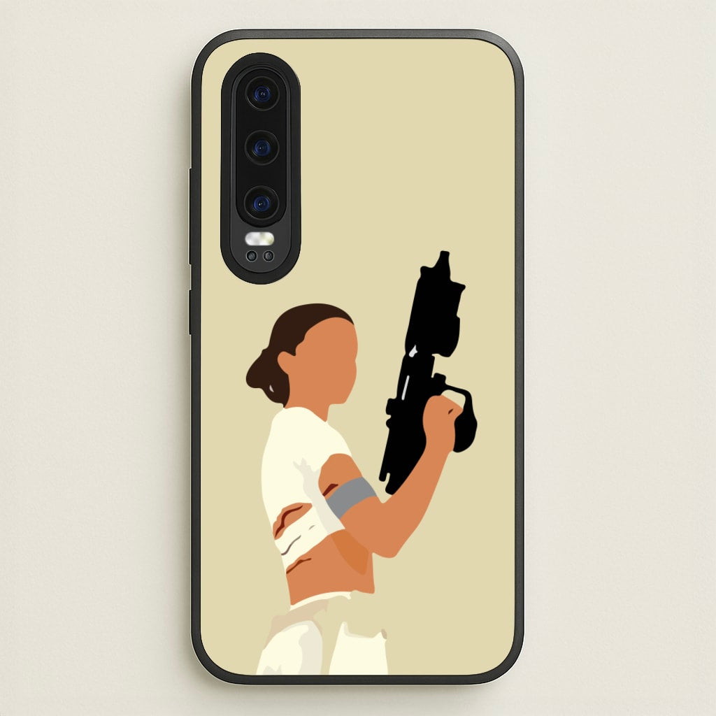 Leia With Gun - Star Wars Phone Case for Huawei P30