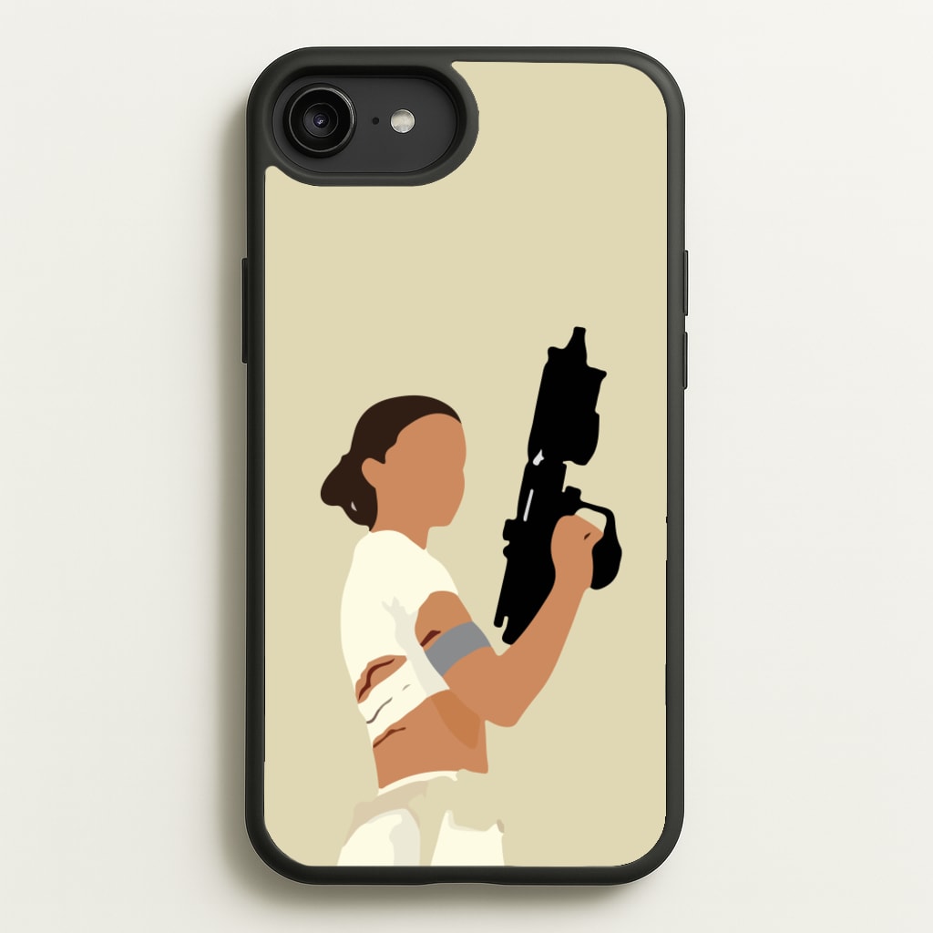 Leia With Gun - Star Wars Phone Case for iPhone 6 Plus / 7 Plus / 8 Plus