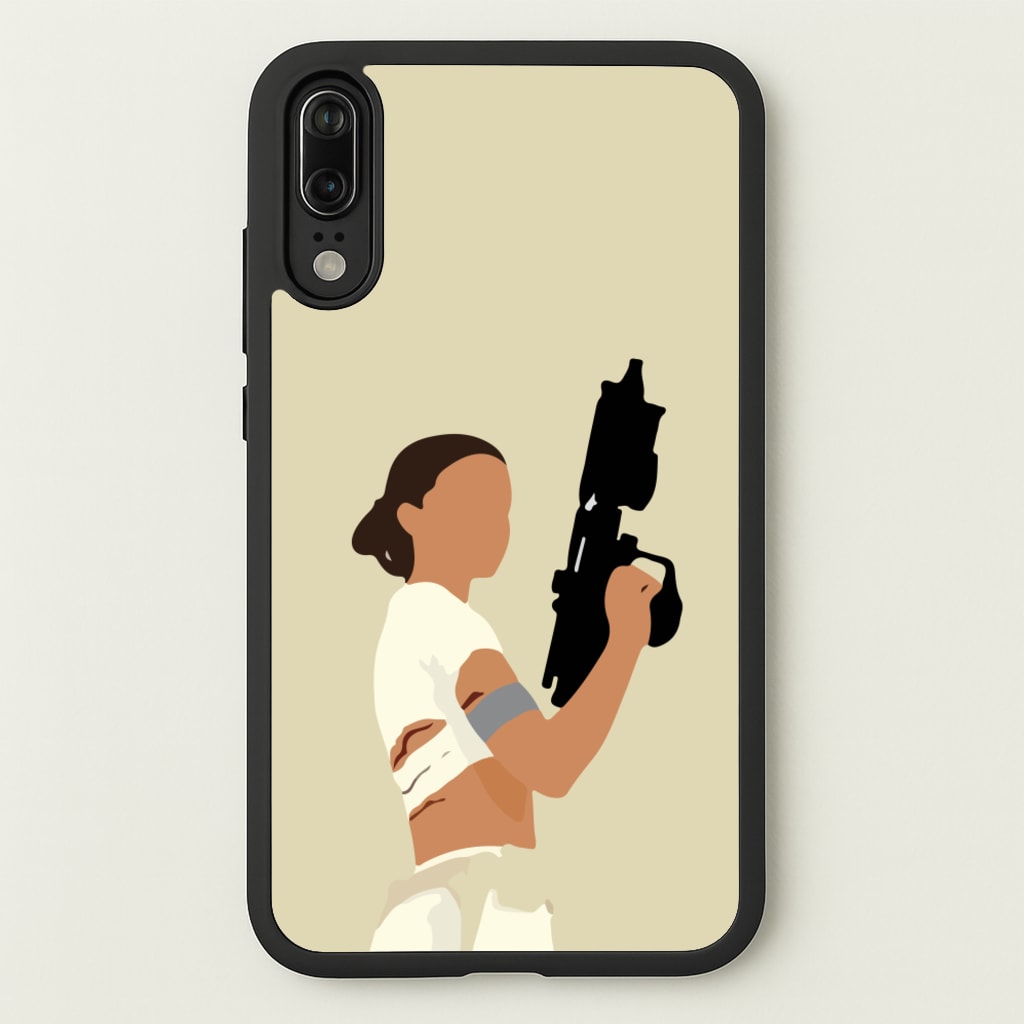 Leia With Gun - Star Wars Phone Case for Huawei P20