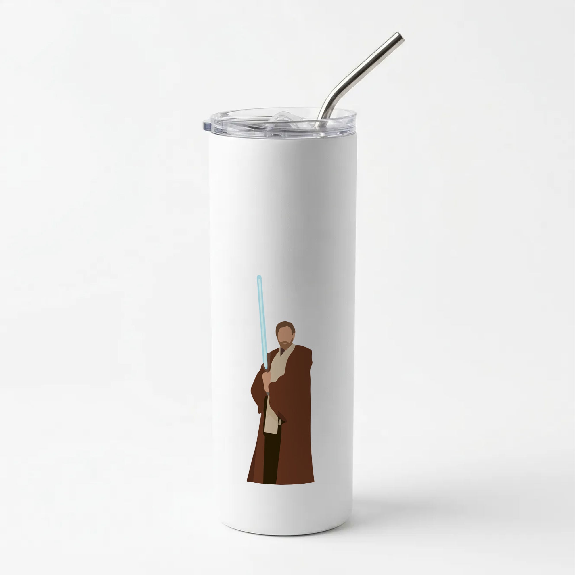 Kenobi Blue Lightsaber Skinny Tumbler