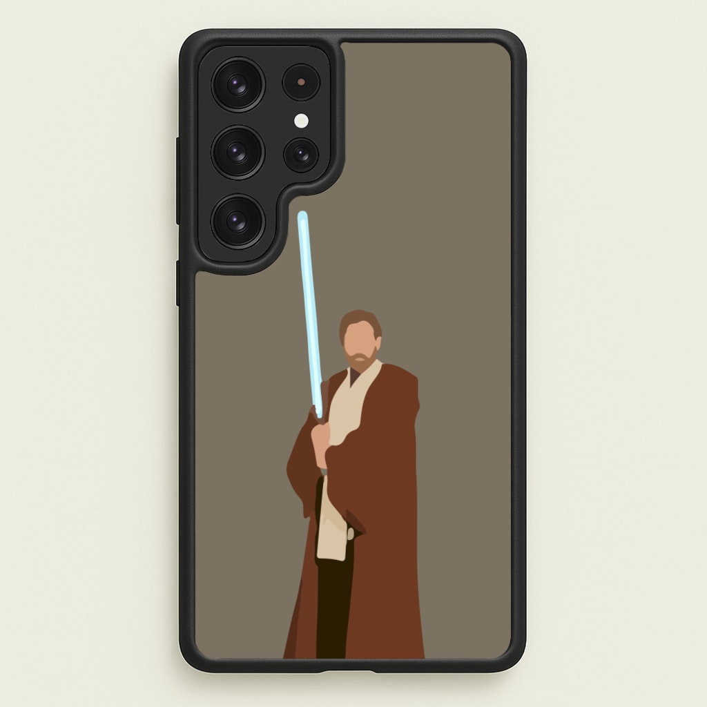 Kenobi Blue Lightsaber - Star Wars Phone Case for Galaxy S22 Ultra