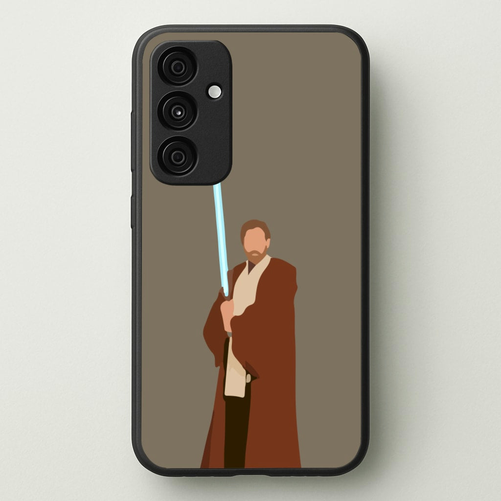 Kenobi Blue Lightsaber - Star Wars Phone Case for Galaxy A35