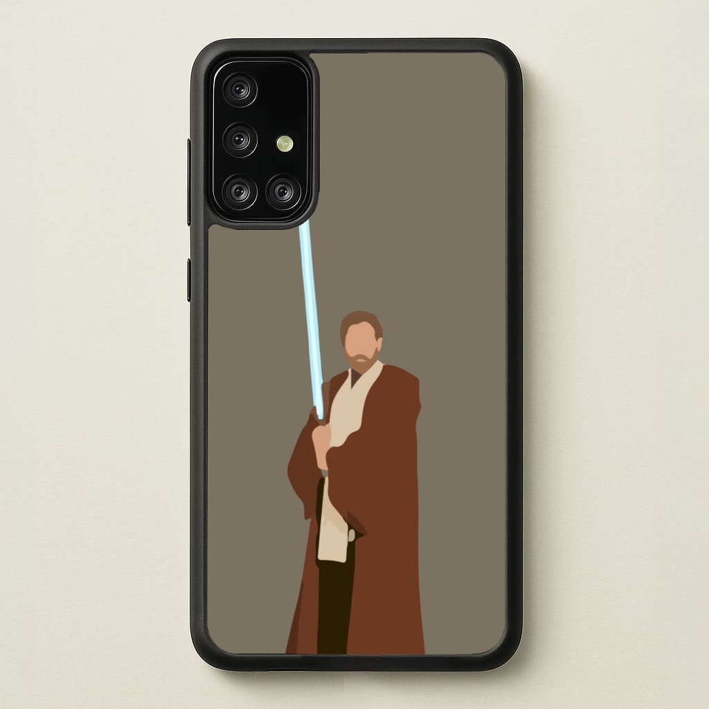 Kenobi Blue Lightsaber - Star Wars Phone Case for Galaxy A71