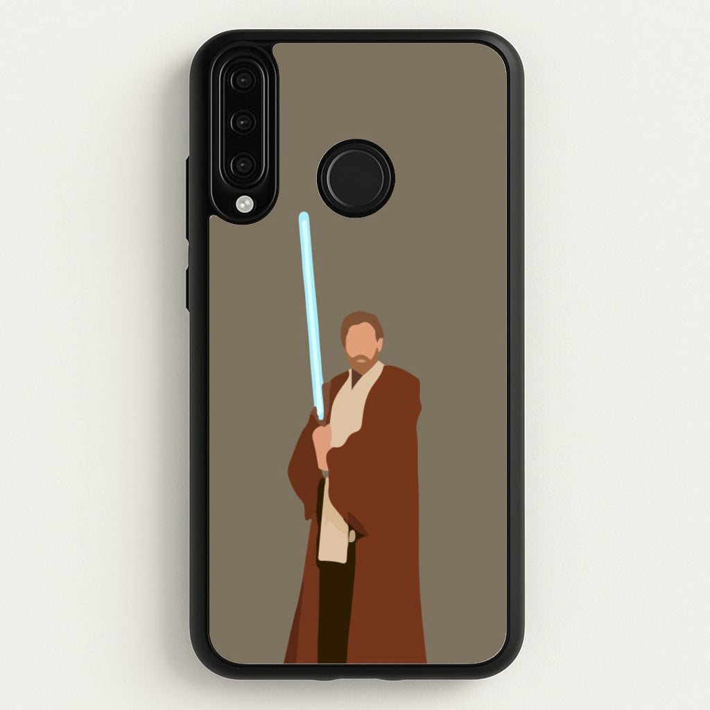 Kenobi Blue Lightsaber - Star Wars Phone Case for Huawei P30 Lite