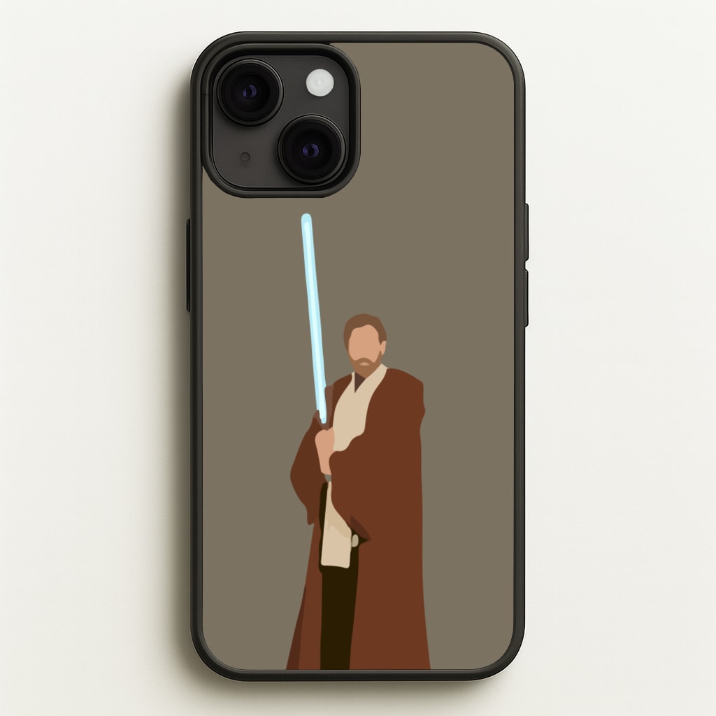 Kenobi Blue Lightsaber - Star Wars Phone Case for iPhone 13 Mini