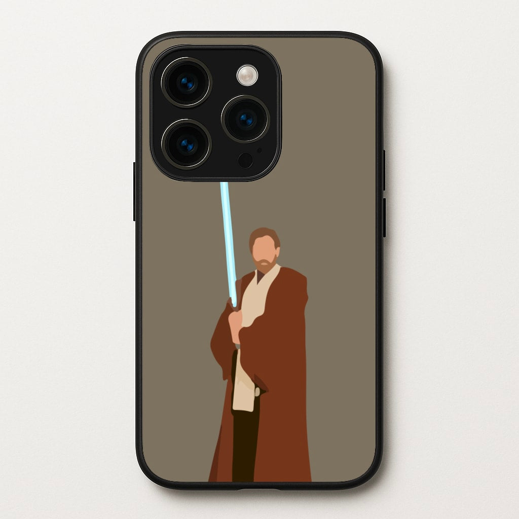 Kenobi Blue Lightsaber - Star Wars Phone Case for iPhone 14 Pro