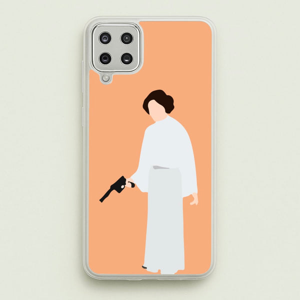 Leia Faceless With Gun - Star Wars Phone Case for Galaxy A12