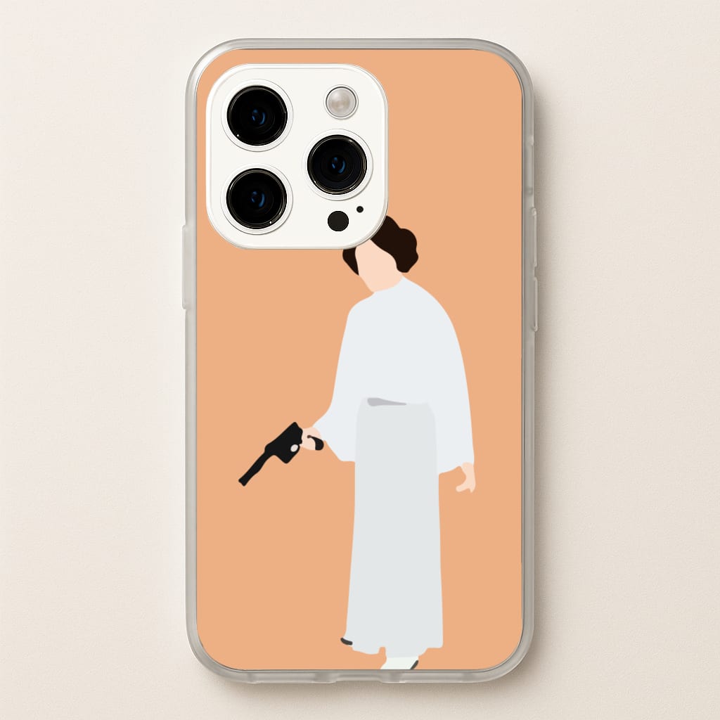 Leia Faceless With Gun - Star Wars Phone Case for iPhone 15 Pro Max