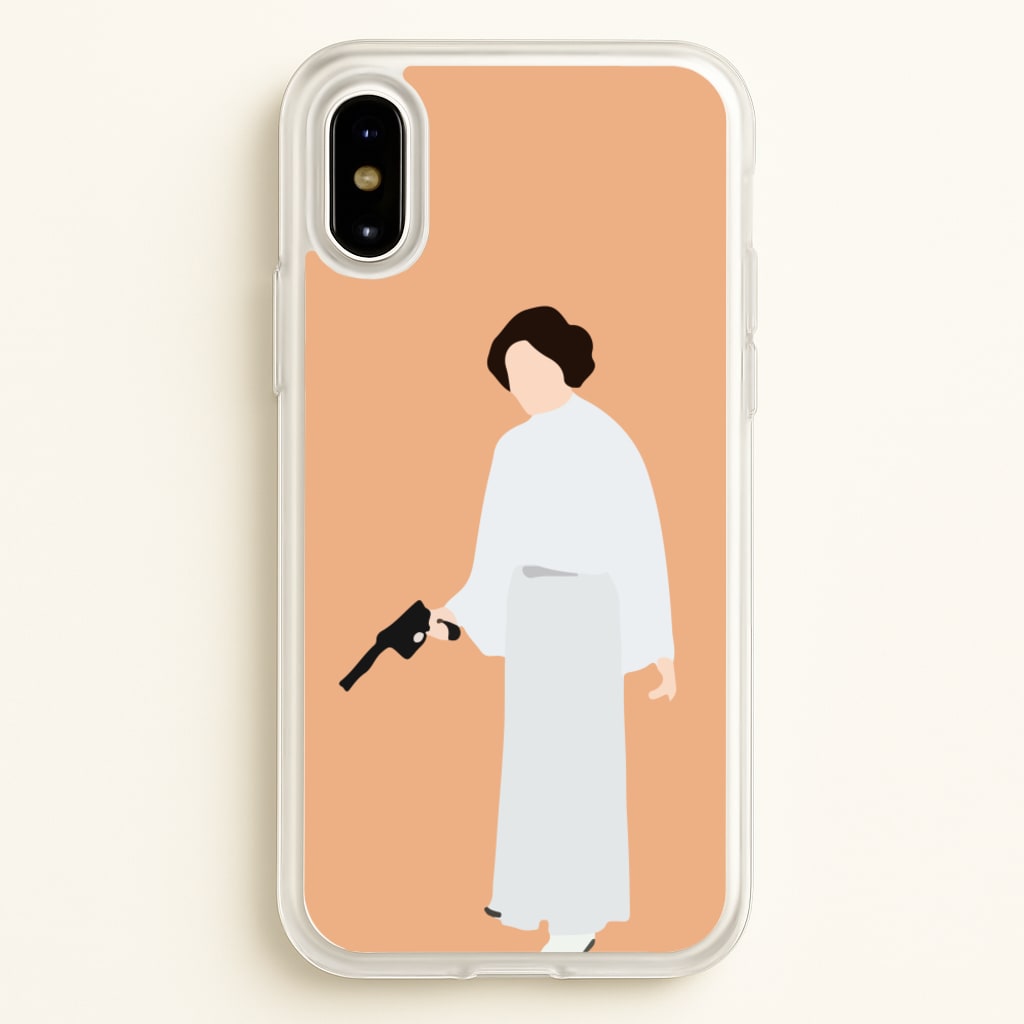 Leia Faceless With Gun - Star Wars Phone Case for iPhone X / XS