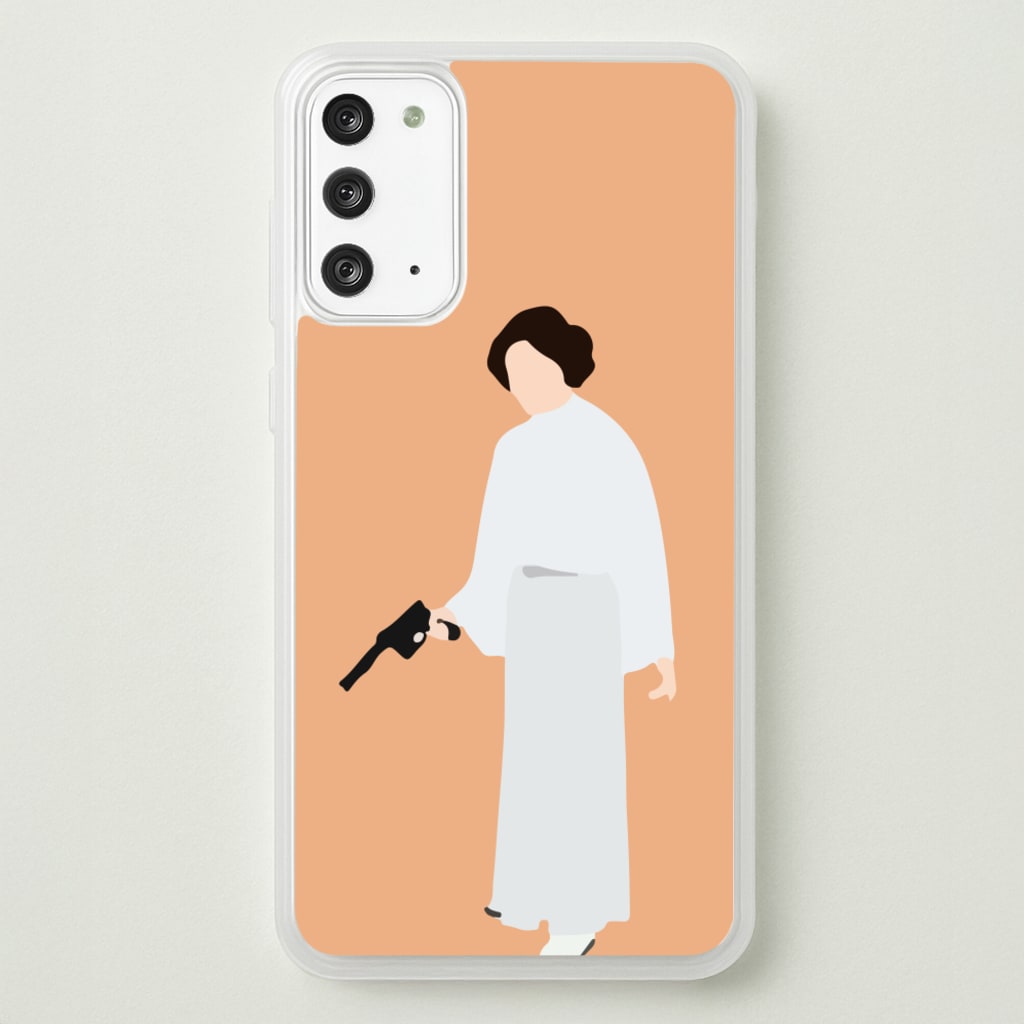 Leia Faceless With Gun - Star Wars Phone Case for Galaxy Note 20
