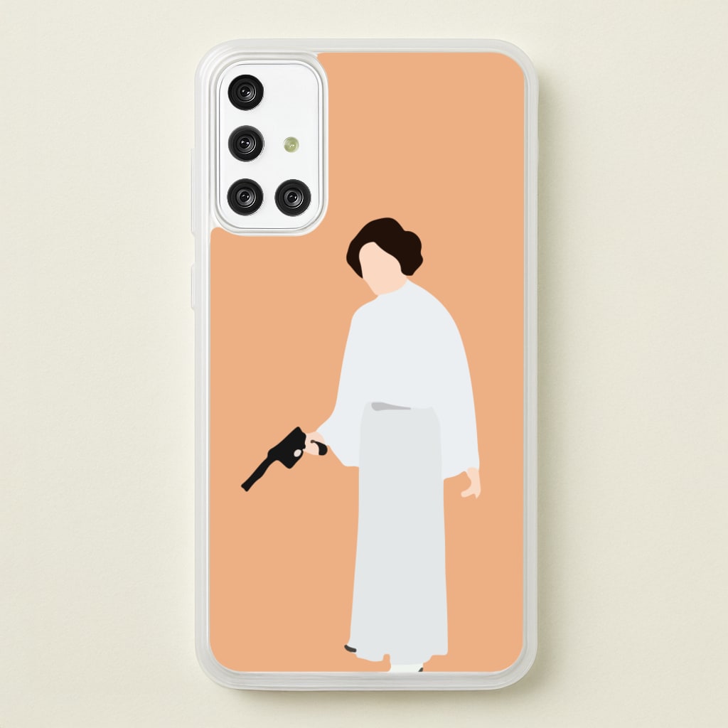 Leia Faceless With Gun - Star Wars Phone Case for Galaxy A71