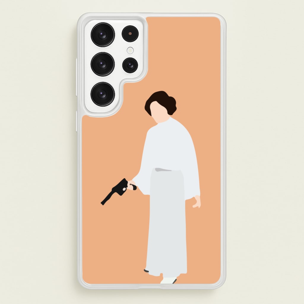 Leia Faceless With Gun - Star Wars Phone Case for Galaxy S22 Ultra