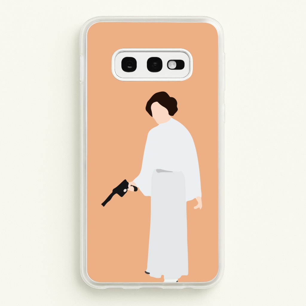Leia Faceless With Gun - Star Wars Phone Case for Galaxy S10e