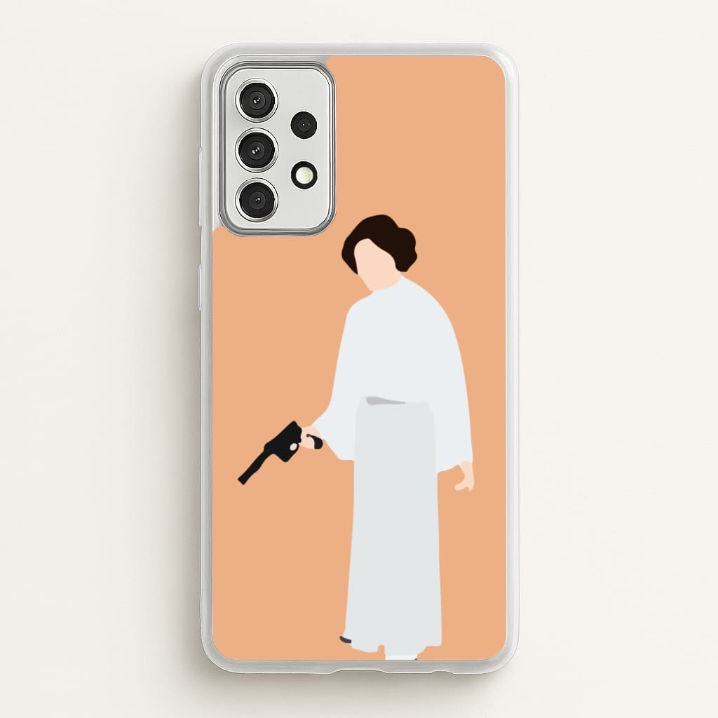 Leia Faceless With Gun - Star Wars Phone Case for Galaxy A52 / A52s