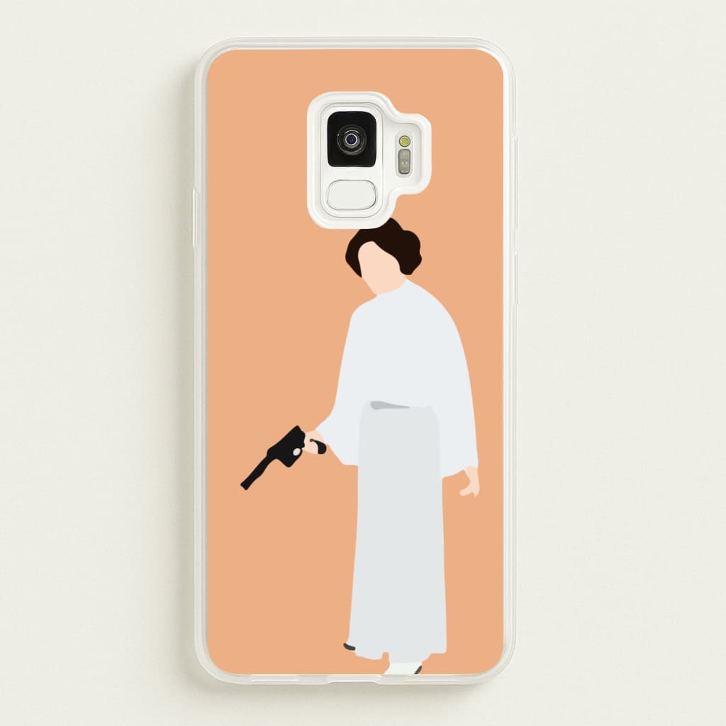 Leia Faceless With Gun - Star Wars Phone Case for Galaxy S9