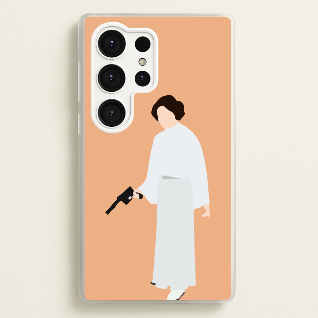 Leia Faceless With Gun - Star Wars Phone Case for Galaxy S25 Ultra