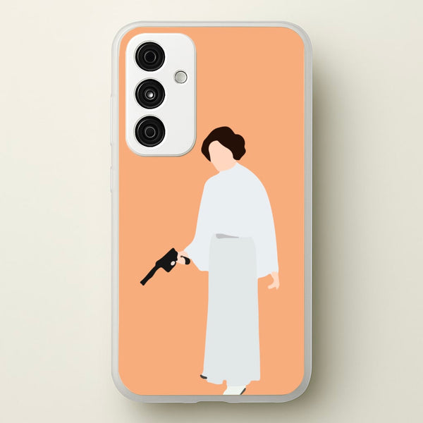 Leia Faceless With Gun - Star Wars Phone Case for Galaxy A35