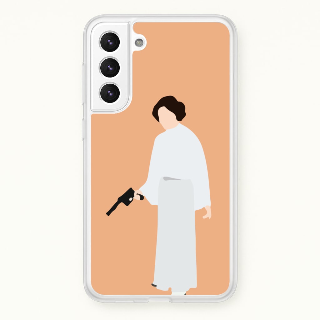 Leia Faceless With Gun - Star Wars Phone Case for Galaxy S22