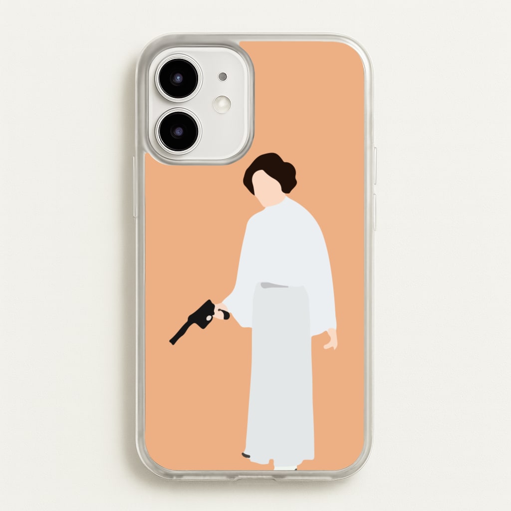 Leia Faceless With Gun - Star Wars Phone Case for iPhone 12 / 12 Pro