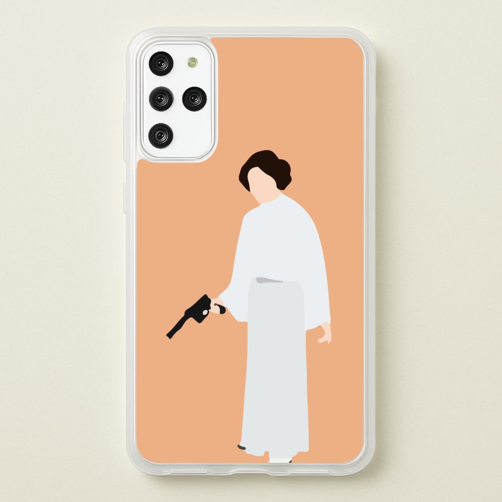Leia Faceless With Gun - Star Wars Phone Case for Galaxy S20 Plus