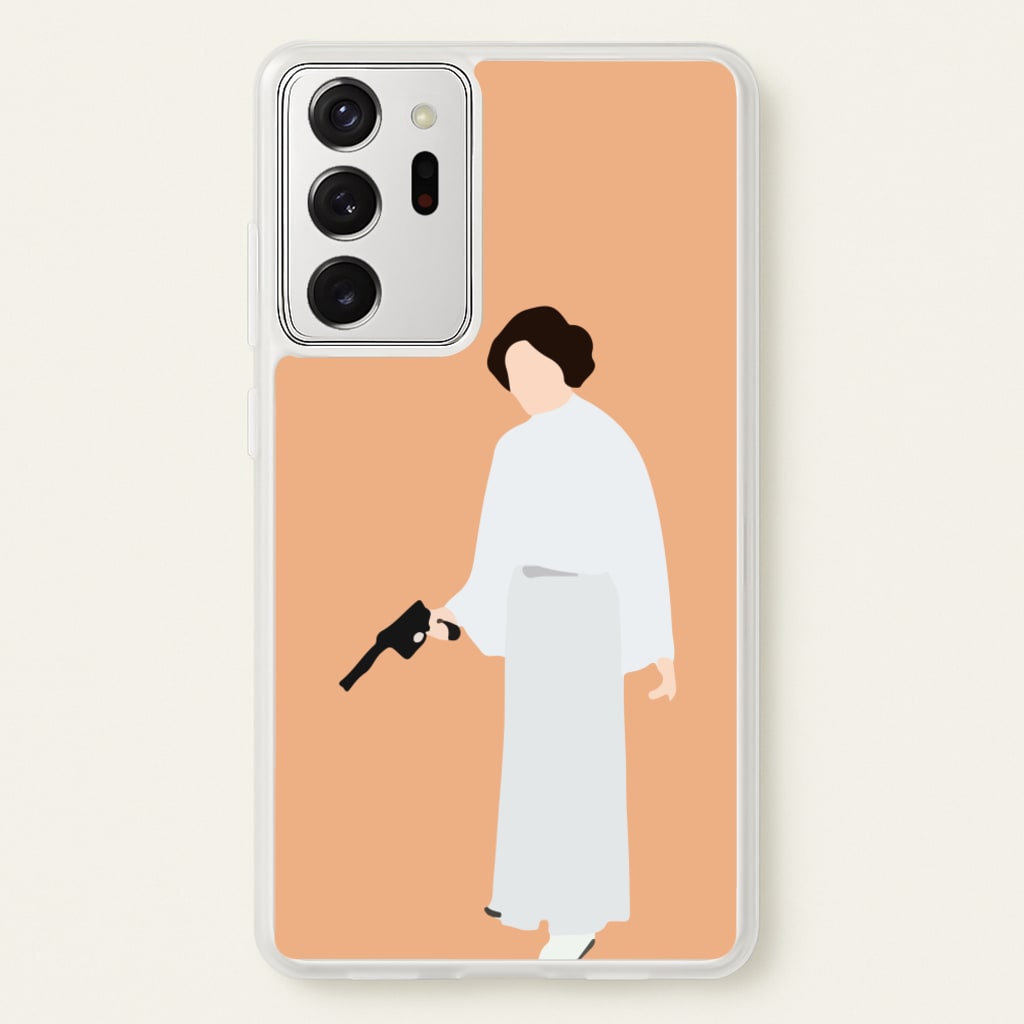 Leia Faceless With Gun - Star Wars Phone Case for Galaxy Note 20 Ultra
