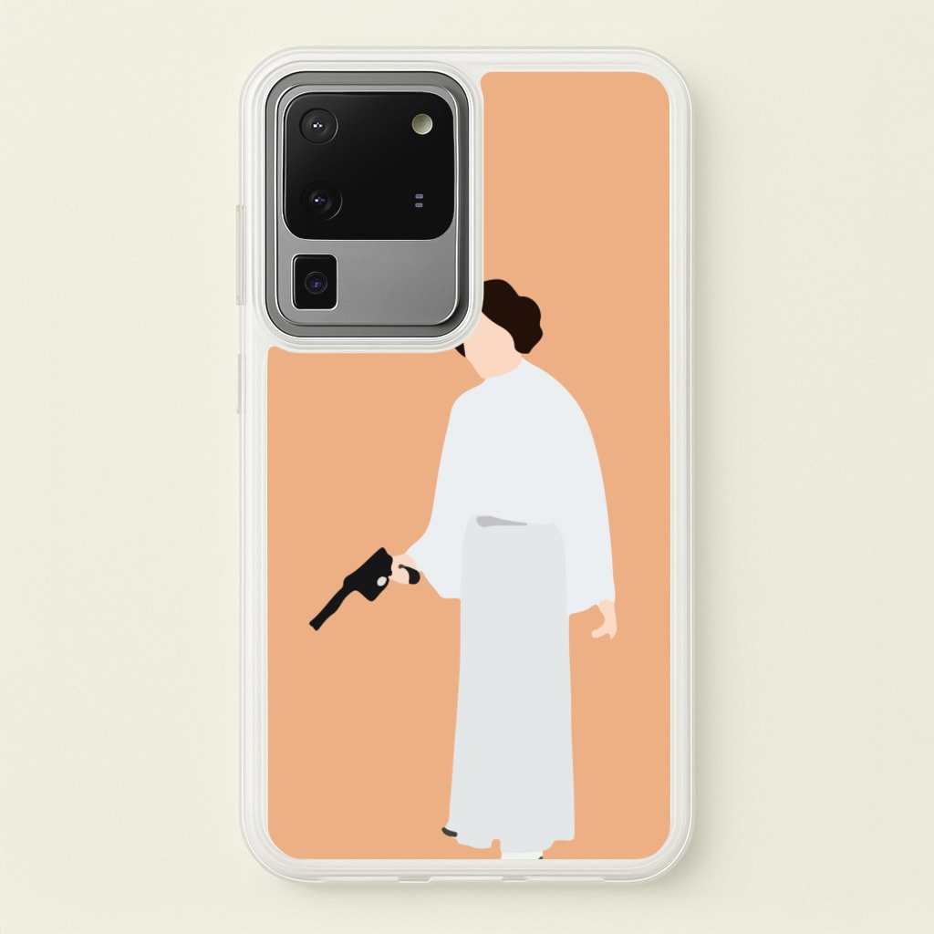 Leia Faceless With Gun - Star Wars Phone Case for Galaxy S20 Ultra