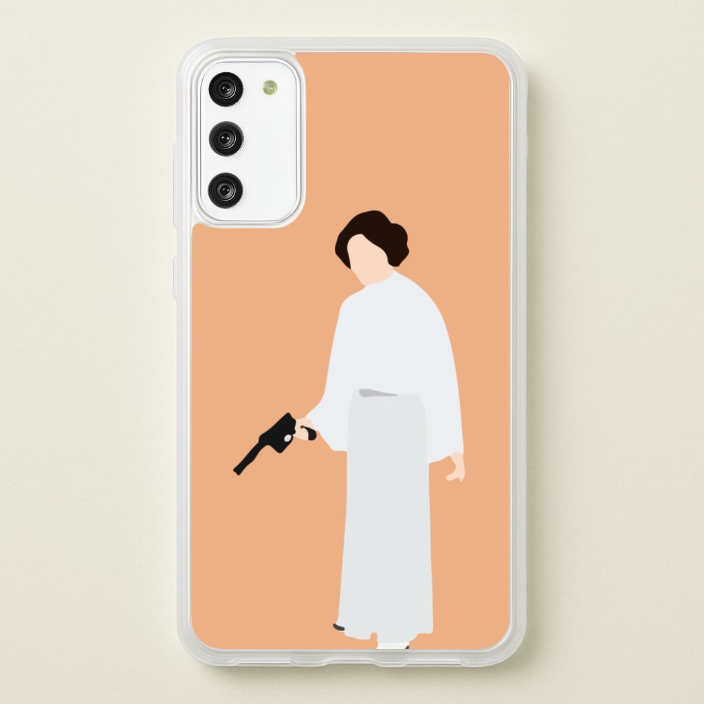Leia Faceless With Gun - Star Wars Phone Case for Galaxy S20FE