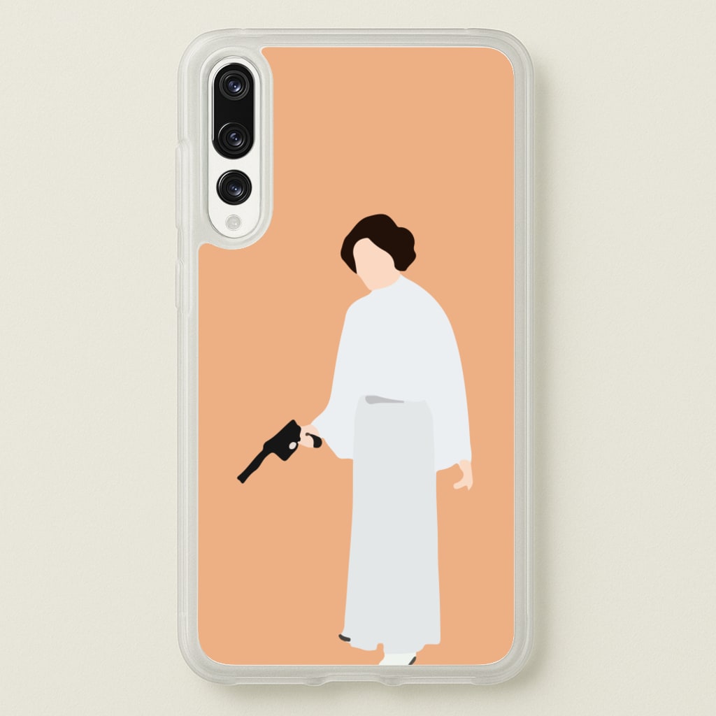 Leia Faceless With Gun - Star Wars Phone Case for Huawei P20 Pro